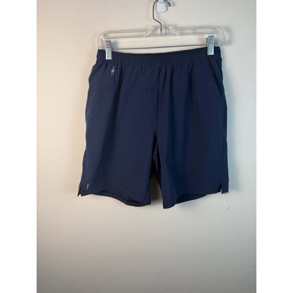 Smartwool Navy Blue Active Hiking Running Shorts Size Medium M 7 Inch Inseam